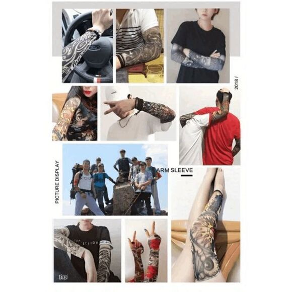 Tattoo Arm Sleeves - 2 Piece - Picture 7 of 8